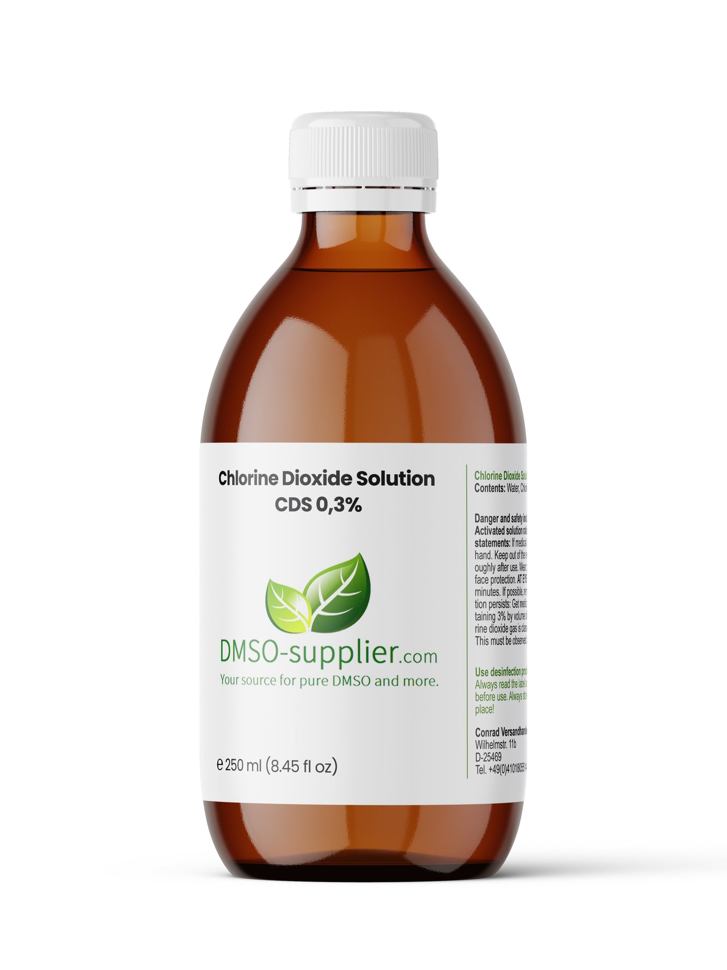 Chlorine Dioxide Solution 0,3% (CDS) 250 ml | Water Purification System