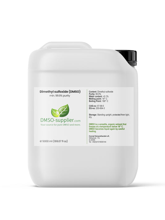 DMSO 99,9% 5 liter (169 fl oz) | Dimethyl Sulfoxide