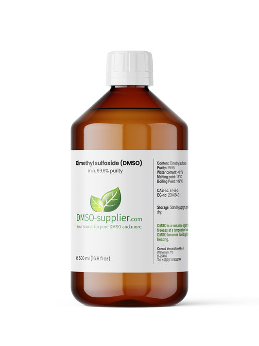 DMSO 99,9% 500 ml (16.9 fl oz) | Dimethyl Sulfoxide