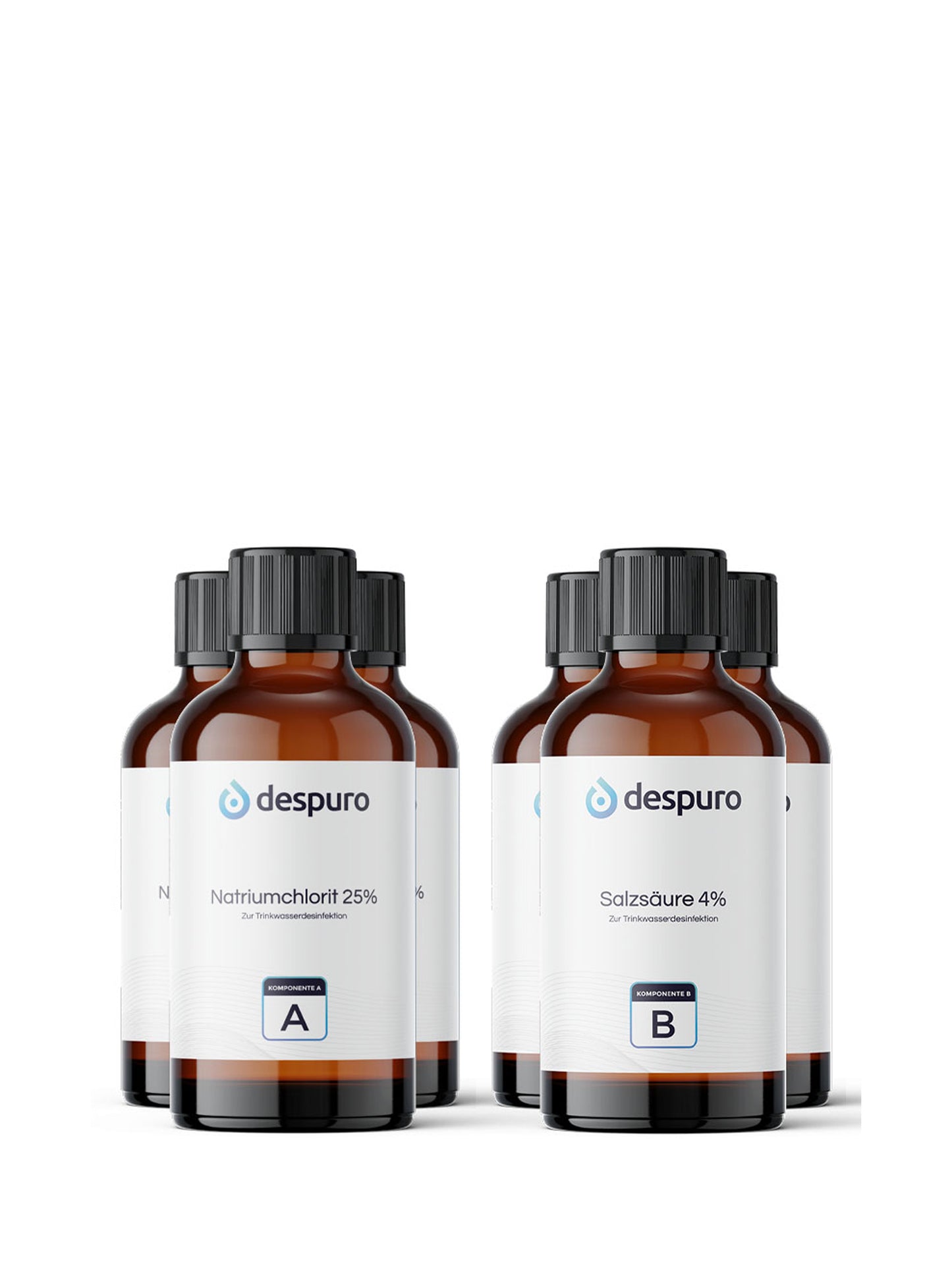 despuro® 3 x Sodium Chlorite 25% + 3 x Hydrochloric Acid 4% | Water Purification System