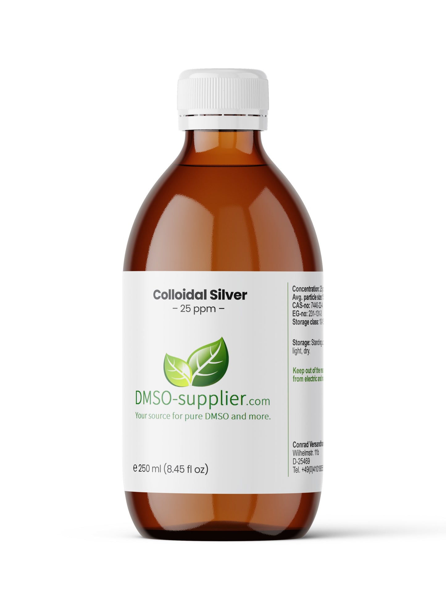250 ml (8.45 fl oz) Colloidal Silver, 25 ppm